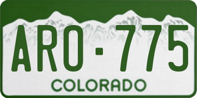 CO license plate ARO775