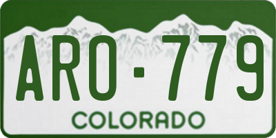 CO license plate ARO779