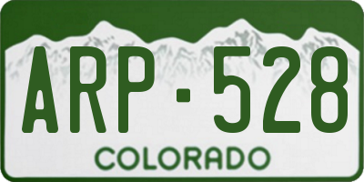 CO license plate ARP528
