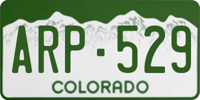 CO license plate ARP529