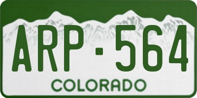 CO license plate ARP564