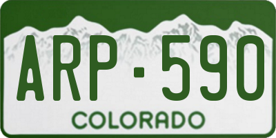 CO license plate ARP590