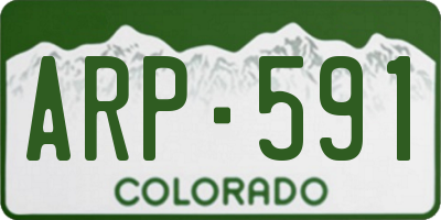 CO license plate ARP591