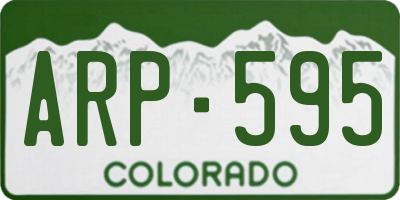 CO license plate ARP595