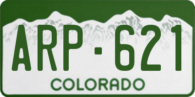 CO license plate ARP621