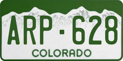 CO license plate ARP628