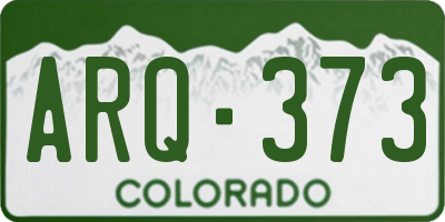 CO license plate ARQ373