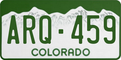 CO license plate ARQ459