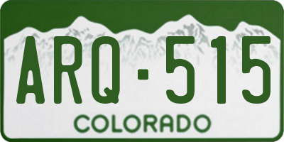 CO license plate ARQ515