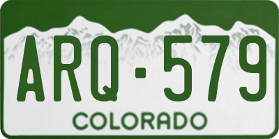 CO license plate ARQ579