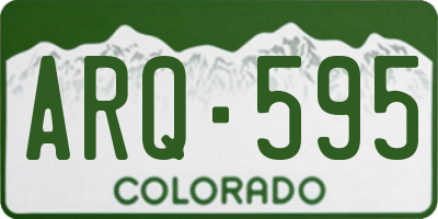 CO license plate ARQ595