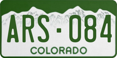 CO license plate ARS084