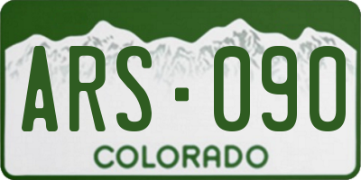 CO license plate ARS090