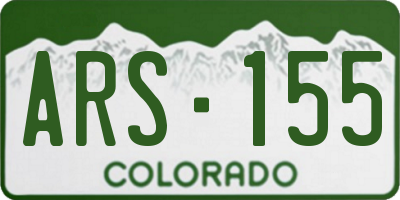 CO license plate ARS155