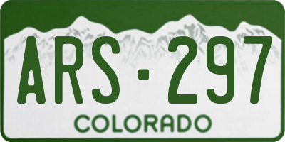 CO license plate ARS297