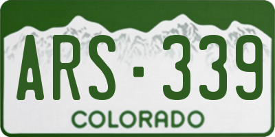 CO license plate ARS339