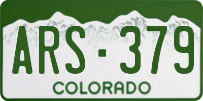 CO license plate ARS379