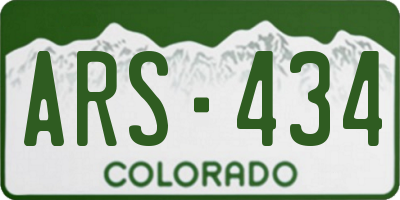 CO license plate ARS434