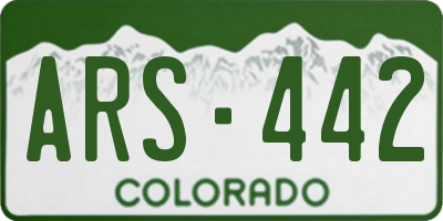 CO license plate ARS442