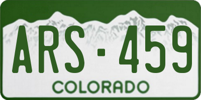 CO license plate ARS459