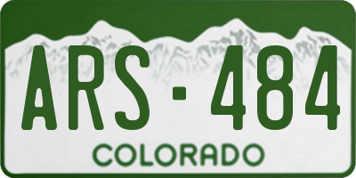 CO license plate ARS484