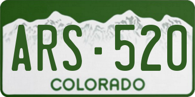 CO license plate ARS520
