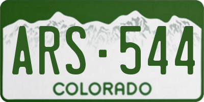 CO license plate ARS544