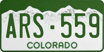 CO license plate ARS559