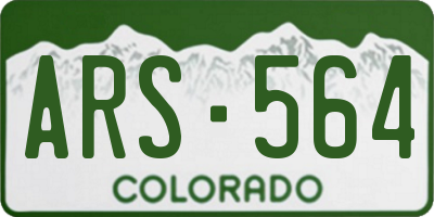 CO license plate ARS564