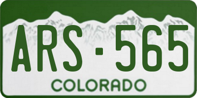 CO license plate ARS565