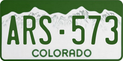 CO license plate ARS573