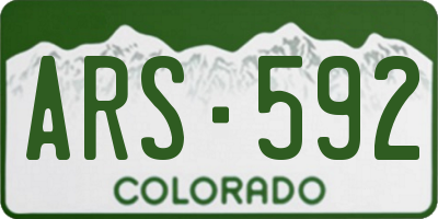 CO license plate ARS592