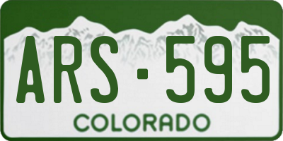 CO license plate ARS595