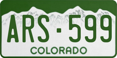 CO license plate ARS599