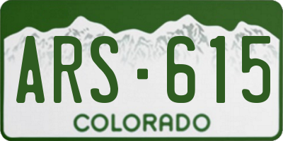 CO license plate ARS615