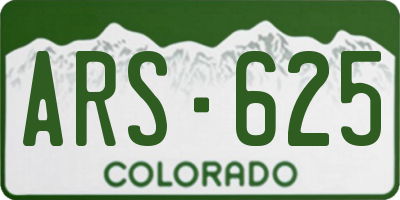 CO license plate ARS625