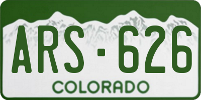 CO license plate ARS626