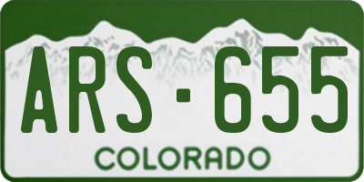 CO license plate ARS655