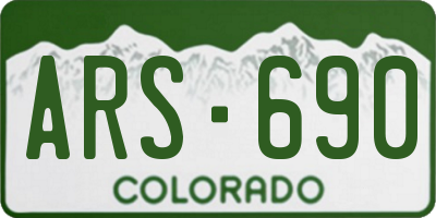 CO license plate ARS690