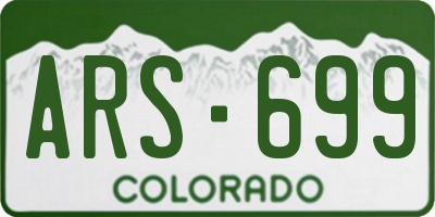 CO license plate ARS699