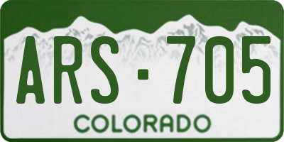 CO license plate ARS705