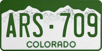 CO license plate ARS709
