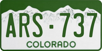 CO license plate ARS737