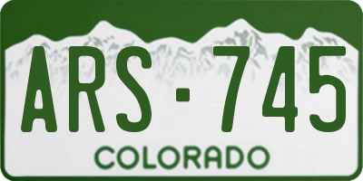 CO license plate ARS745