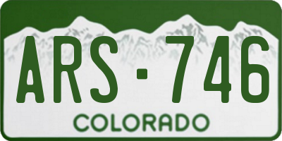 CO license plate ARS746