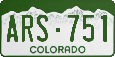 CO license plate ARS751