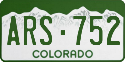 CO license plate ARS752