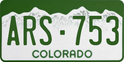 CO license plate ARS753