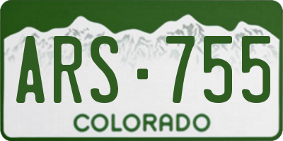 CO license plate ARS755