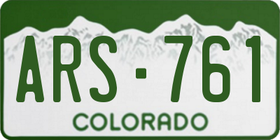 CO license plate ARS761